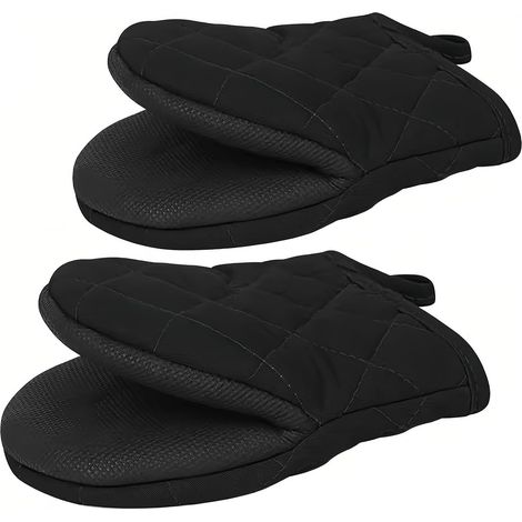CCYKXA 2 Pair Oven Gloves, Oven Gloves Heat Resistant, Protect Your Hands Against High Temperatures Thick and Durable, Suitable for Kitchen Cooking and Baking Oven Mitts (1/5)