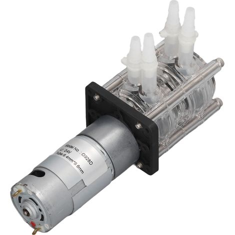 Pompe péristaltique 500ml/min, haut débit, 2 têtes, auto-amorçante, vide, pour aquarium DC 24V 500mA (1/5)