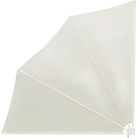 vidaXL Tenda Laterale per Balcone Pieghevole Crema 140x140 cm (1/5)