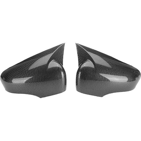 Coque de rétroviseur latéral pour Renault Clio, motif fibre de carbone.