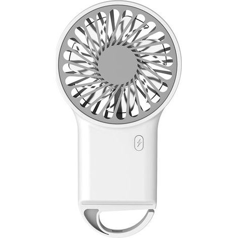 Portable Fan, USB Rechargeable, 3 Speeds, Foldable Hook, Travel Camping Office (1/5)