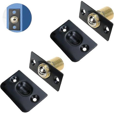Lot de 2 loquets à bille pour porte de placard, loquet à rouleau réglable en acier inoxydable de haute qualité (1/4)