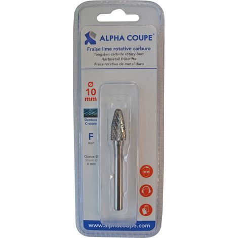 Fraise lime rotative carbure - Divers : ogive bout arrondi - ALPHA COUPE FRANCE