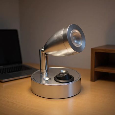 Lampe de lecture LED – Lumière chaude 3000K – Aluminium – Flux lumineux 150 LM – Pour camping-car, van, bateau (2 PCS) (1/4)