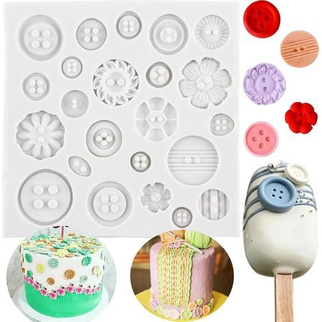 Moules en silicone pour fondant, chocolat, décoration de gâteau, décoration de cupcakes, pâte à sucre, argile polymère (1/5)