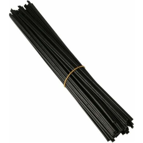 40 pièces baguette de soudage en plastique PP baguette de soudage pour pistolet à souder en plastique/pistolet à Air chaud 250mm noir K17576B (1/4)