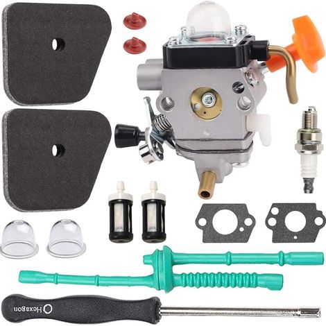 FS90R C1Q-S174 Carburateur pour STIHL FS90 FS110 HT101 FS130 FS100 FS110R KM110R KM130 HL90 HL100 HT100 FS100RX FS130R FS87 FS100R KM90 KM90R KM100 KM110 KM130R FC90 FC95 FC100 FC110 Tondeuse