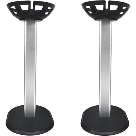 Soporte para Apple HomePod Mini/Apple HomePod 2, soporte de mesa para Apple HomePod 2, alfombrillas metálicas, alfombrilla de escritorio, soporte para accesorios de altavoces inteligentes (plateado, G
