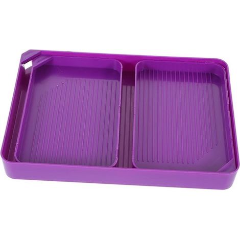 Bandeja de plástico para clasificar diamantes con embudo. Práctica bandeja de almacenamiento de diamantes de imitación para brocas y joy，plástico (1/5)