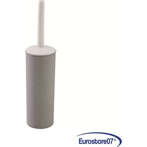 Portascopino wc fiume bianco   dimensioni cm.11,5x11,5x37h. In plastica   pz 6 (1/3)