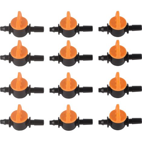 50 vannes d'irrigation goutte à goutte, diamètre extérieur 4/7 mm, vannes de commutation 6 mm/0,2 pouce pour systèmes d'irrigation (1/5)