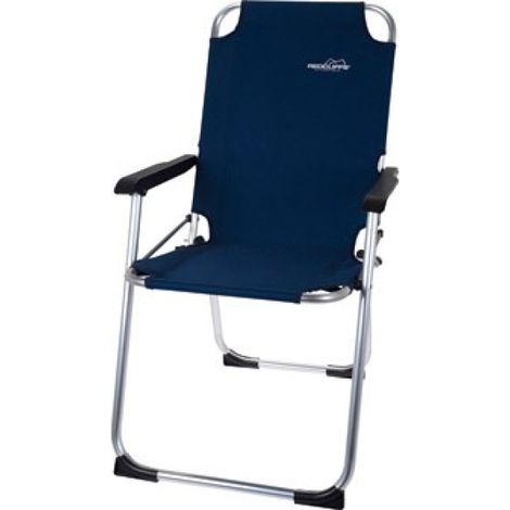 REDCLIFFS sillon fijo plegable alto aluminio 67x53x90 cm azul (1/2)