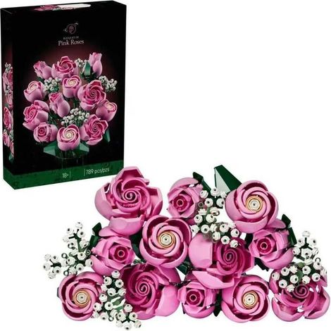 Bouquet de fleurs Lollanda Botanicals – 15 briques florales ajustables – Décoration intérieure colorée – Cadeau créatif pour toutes occasions