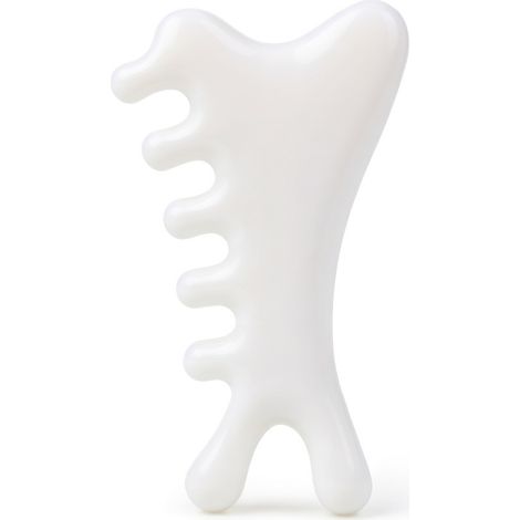 Peine de masaje gua sha blanco pequeño masaje (1/5)