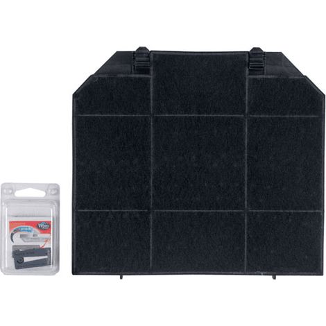 Filtre charbon (x1) ROBLIN 5403008   265X235X16 mm (5403008, C00384658) Hotte AEG, AIRFORCE, AIRLUX, ARISTON HOTPOINT, ARTHUR MARTIN ELECTROLUX, BLOMBERG, BOSCH, DE DIETRICH, ELECTROLUX, FRANKE, GLEM, (1/2)