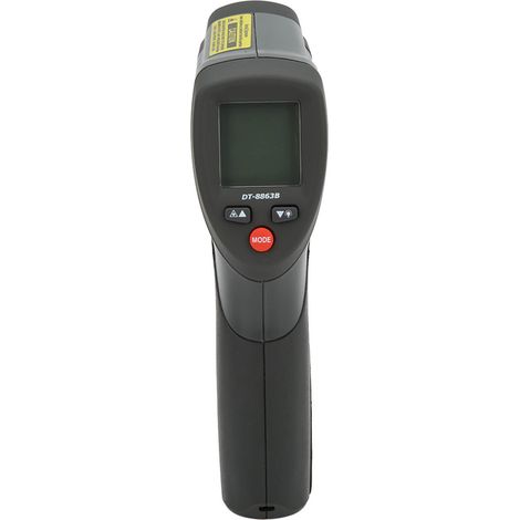 Thermomètre infrarouge à double laser DT-8863B, testeur de température électronique portable pour applications industrielles, -50,0 à 800,0 °C / -58,0 à 1472,0 °F (1/5)