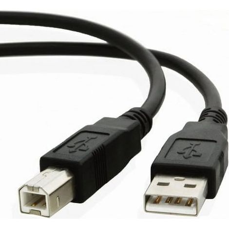 Câble USB de 90 cm pour imprimante multifonction sans fil Brother MFC-J475DW, noir (1/5)