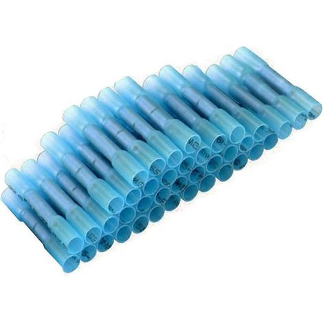 Connecteurs thermorétractables, kit de cosses à sertir, cosses thermorétractables, connecteurs de fils étanches, épissure à sertir, 60 cosses sans soudure (1/5)