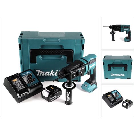 Makita DHR 182 RF1J Akku Bohrhammer 18V 1,7J SDS plus Brushless + 1x Akku 3,0Ah + Ladegerät + Makpac (1/5)