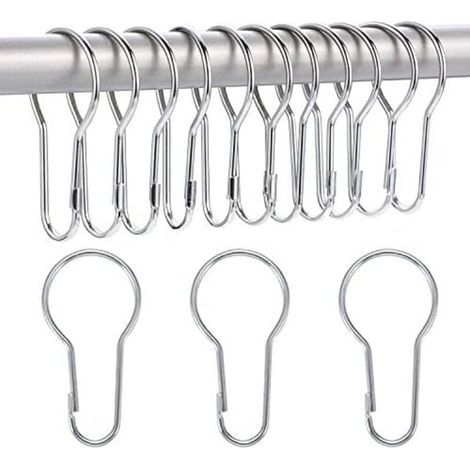 CSPARKV 68mm 40 Pack Anneaux de Rideau de Douche Crochets Suspendus pour Tri et Organisation (1/5)