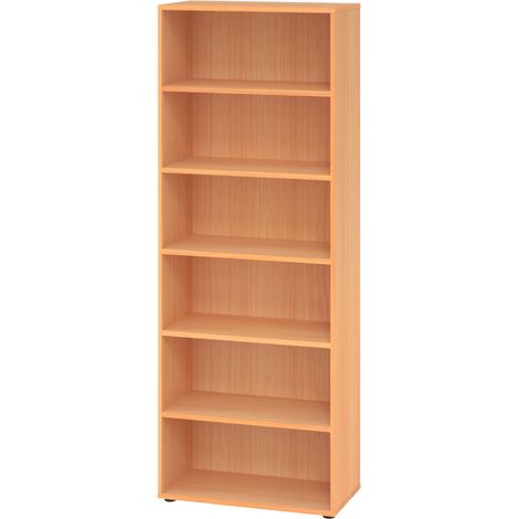 bümö smart Aktenregal - 6 Ordnerhöhen Buche (1/5)