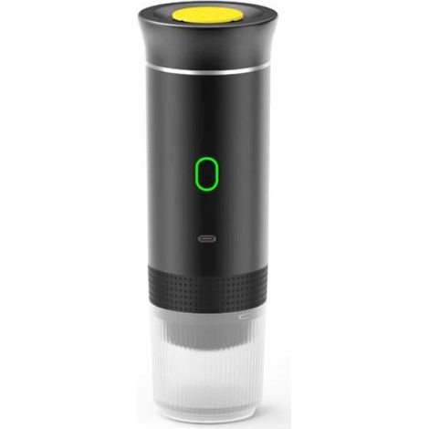 Cafetière portable 3 en 1 avec manuel, compatible avec les capsules, les dosettes et le café moulu idéale pour voyages - Noir (1/5)