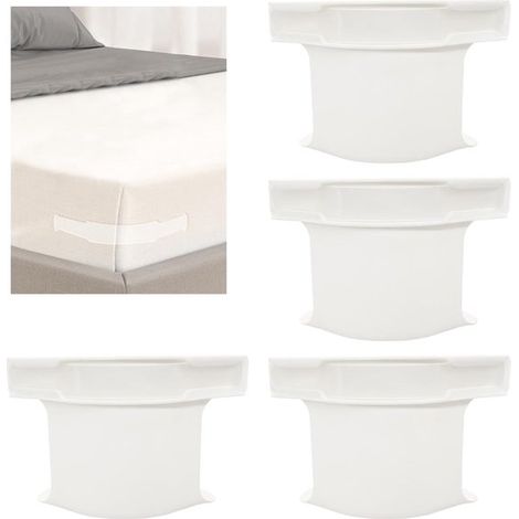 4 clips de sujeción para sábanas，soportes para sábanas con correas，soportes para sábanas con cierres elásticos y pinzas，mantas y ropa de cama (1/5)