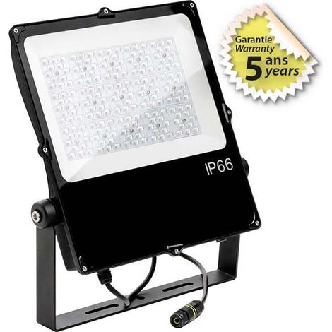 Projecteur LED Asymétrique Noir 100W 12000LM 2900K - Garantie 5 ans Miidex Lighting® (1/4)