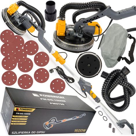 Ponceuse Girafe à plâtre 192 cm 1500w + 12 disque de ponçage