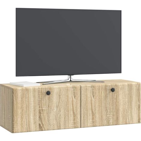 Maison Exclusive - Mobile Porta TV da Muro 98 x 31 x 30 cm Rovere Sonoma (1/5)