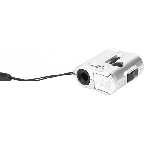 Mini microscope de poche 60X, loupe avec détecteur de contrefaçons LED (1/5)