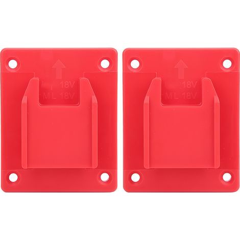 KIMISS 2pcs Alimentation, 2pcs adapté à 18V 20V Machine à Outils Stand de Perceuse électrique Pièdes Joints de Fixation Murale Dispositifs Accessoires de Matériel Accessoire (1/5)