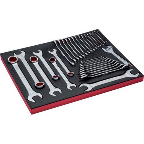 Outils d'applique Bahco fit&go 3/3 insert mousse chrome