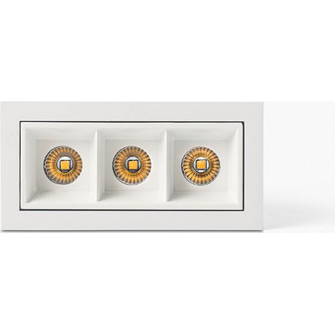 TROOP empotrable 3x2W blanco-blanco 15° 3000K CRI90