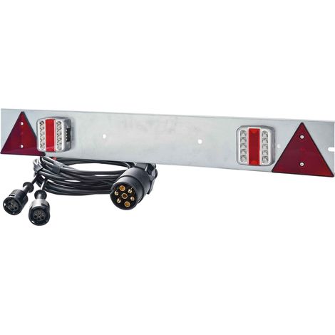 Plaque de signalisation galvanisée 1m – Feux LED haute visibilité – Triangle catadioptre intégré – Câble d'alimentation 4m – Maitre Equipement