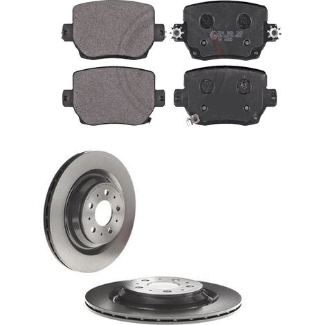 KIT FRENI POSTERIORI compatibile con TESLA MODEL 3 (5YJ3) - DISCHI + PASTIGLIE OEM: 35246 / BS-9534HC /SOSTITUZIONE DIRETTA/BASSA POLVERE/SILENZIOSO
