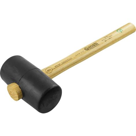 Mazzuolo in gomma nera dura 5375 diametro 70 Ef