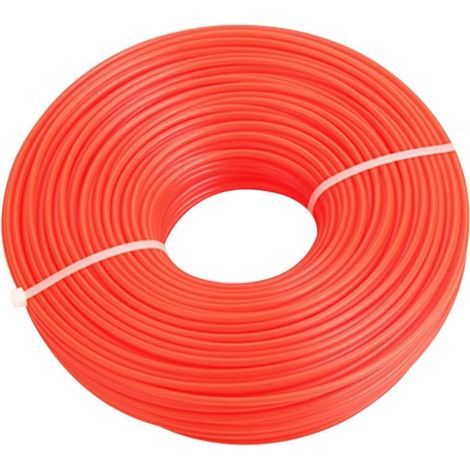 Fil Coupe Bordure Universel, 3.0 mm x 55 m Bobine de Fil Rond en Nylon pour Coupe-Bordure débroussailleuse Diamètre, Fil de Coupe de Remplacement Ligne de Trimmer (1/5)