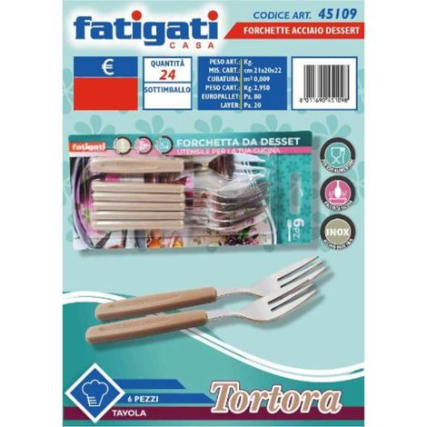 Forchettine Dolce 6Pz Tortora 45109 Fat