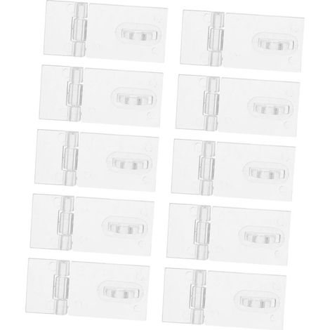 Lot de 10 loquets en acrylique transparent armoires