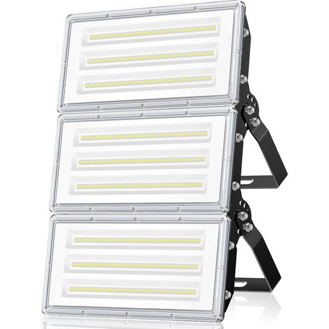 Projecteur Extérieur LED 300W 30000LM, Spot 6500K Blanc Froid, IP67 Étanche Avec Pilote Intégré, Pour Jardin, Arène, Cour, Ferme, Grange (1/5)