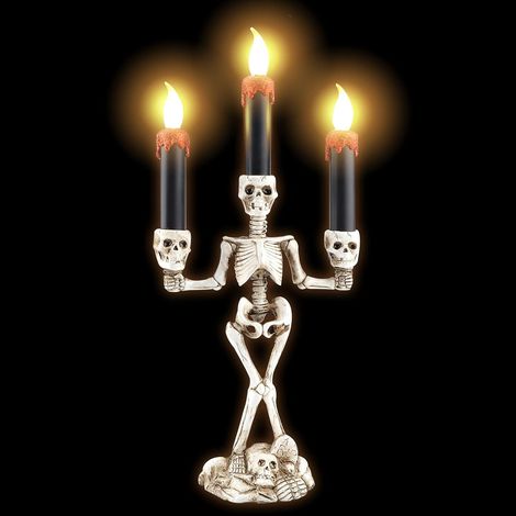 Halloween-Kandelaberkerzen, Halloween-Kandelaberständer mit Beleuchtung