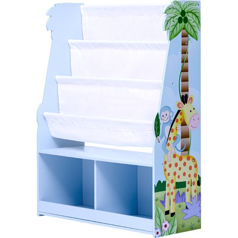 Libreria in legno per bambini Fantasy Fields Sunny Safari con portaoggetti Multi TD-13410SS (1/5)