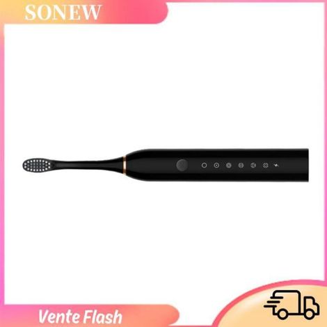 Brosse À Dents Électrique - 6 Niveaux De Puissance - Indicateur Lumineux - Étanche IpX7 - Rechargeable Usb - 4 Têtes Incluses (1/5)