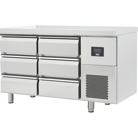 Table Réfrigérée Positive Inox Gamme GN 1/1 - 6 à 12 Tiroirs - AFI Collin Lucy (1/2)