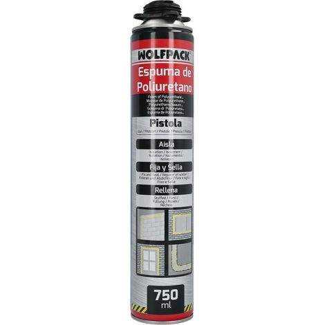 Schiuma poliuretanica 750 ml. per ingresso pistola a spruzzo