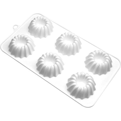 Moule de cuisson en silicone à 6 cavités – Ustensile de cuisine réutilisable pour desserts français, pâtisserie et confiseries (1/5)