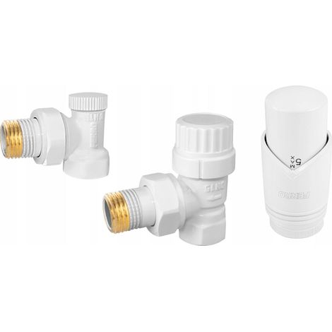 Ferro Thermostat-Set Dekorativ Weiß Heizungsregelung