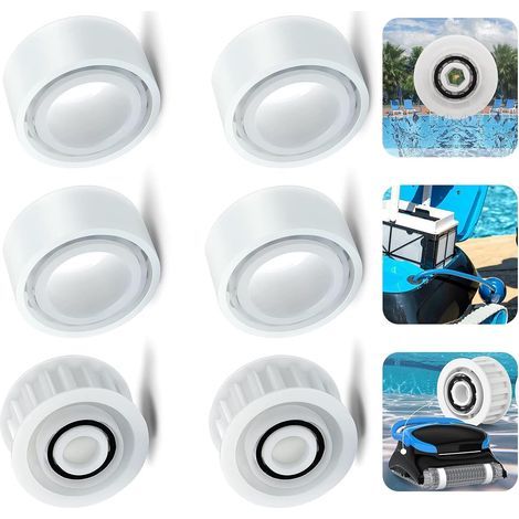 Paquet de 6, remplacement de nettoyeur de piscine à engrenages de poulie de guidage 3884997-R6 compatible avec Dolphin M400 M500 Deluxe 4 Deluxe 5 accessoires de nettoyeur de piscine (1/4)