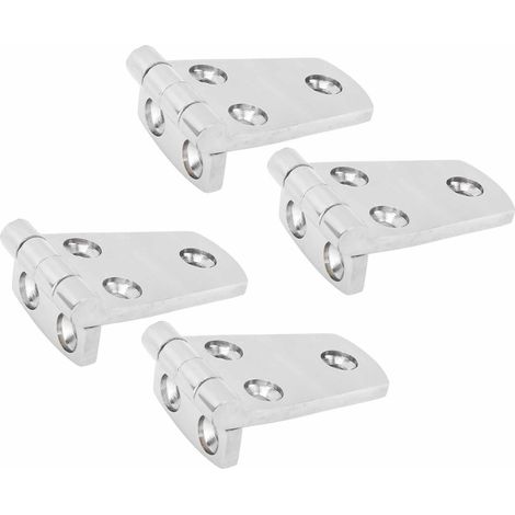 Lot de 4 charnières de trappe de bateau en acier inoxydable 316, résistantes et robustes, pour yacht (76 m (1/5)